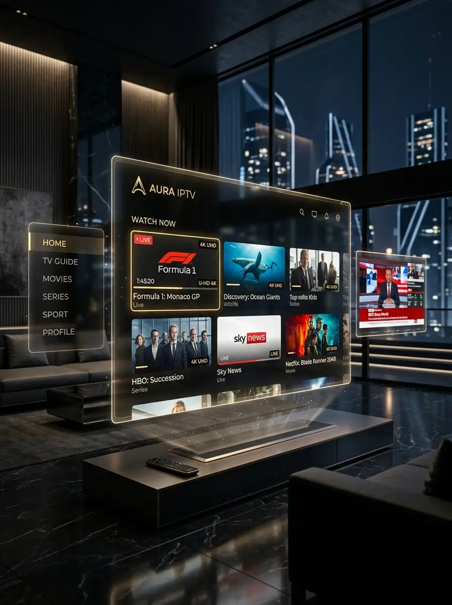 IPTV service platform featuring sports entertainment and live channels